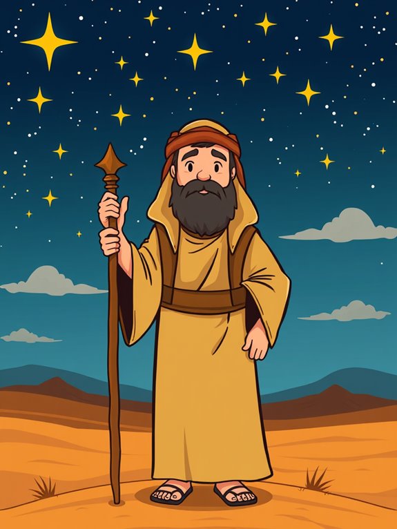 abraham stars clipart image