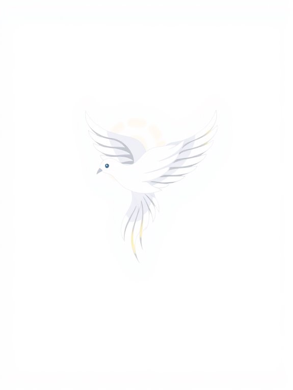 abstract dove clipart image