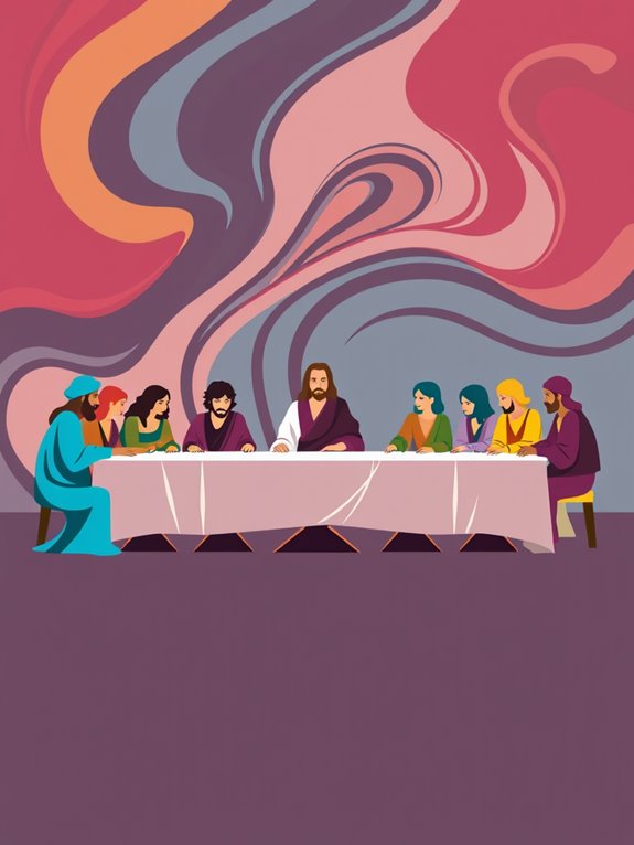 abstract last supper artwork