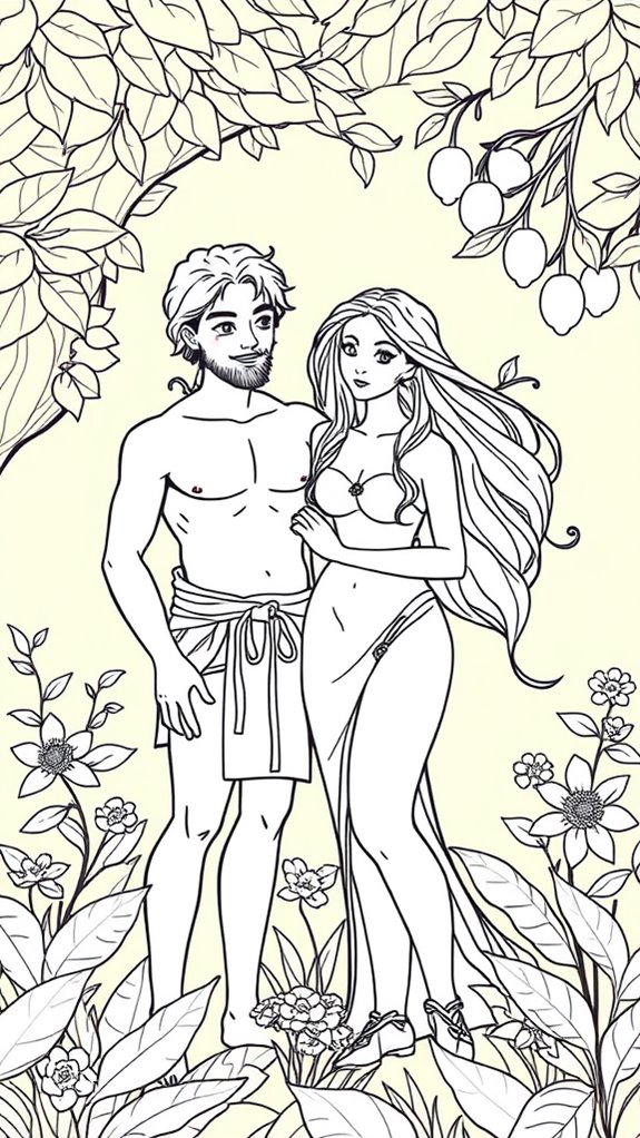 adam and eve illustration