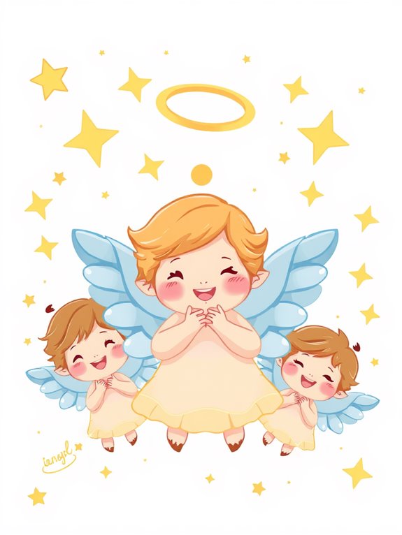 adorable angelic star imagery