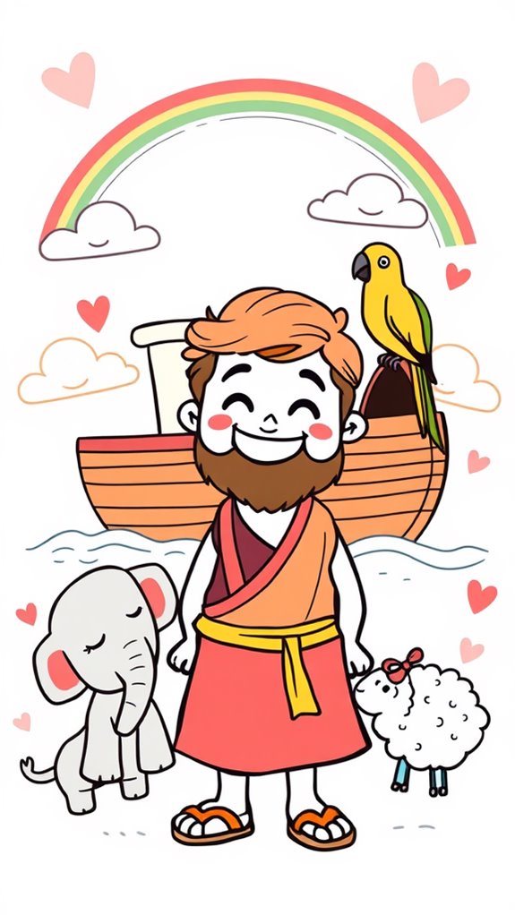 adorable bible character illustration