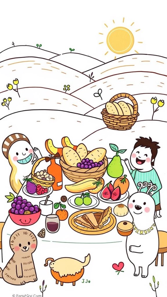 adorable biblical feast doodles