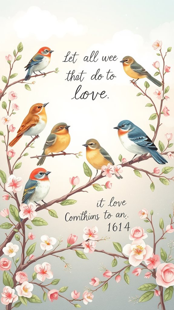 adorable birds with scripture