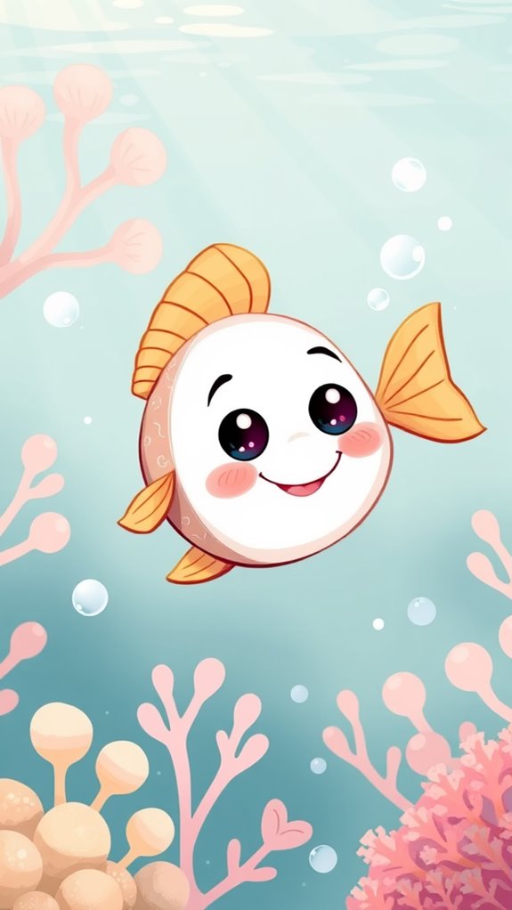 adorable jesus fish illustration