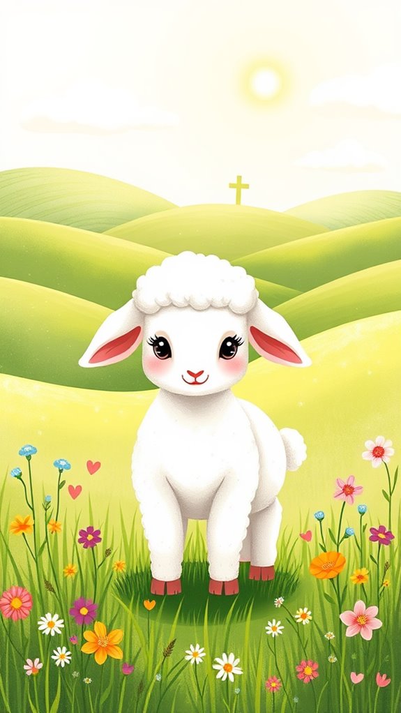 adorable sheep illustration artwork