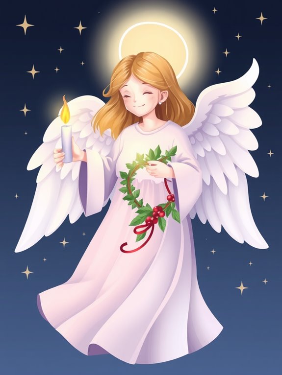 advent angel clipart image