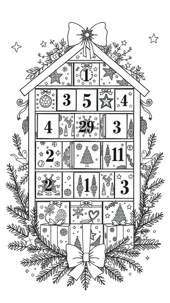 advent coloring page gift