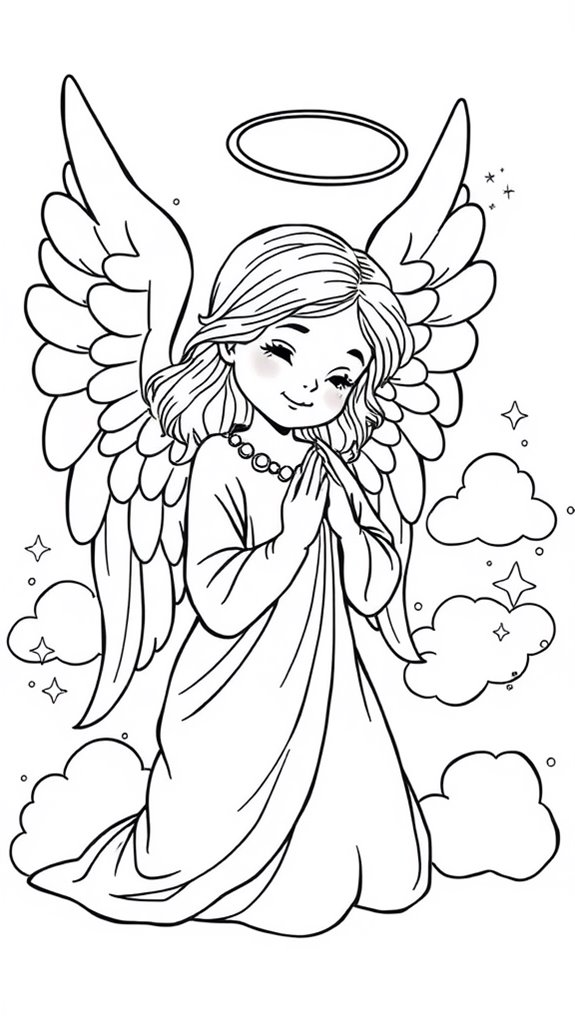 angel and child illustration