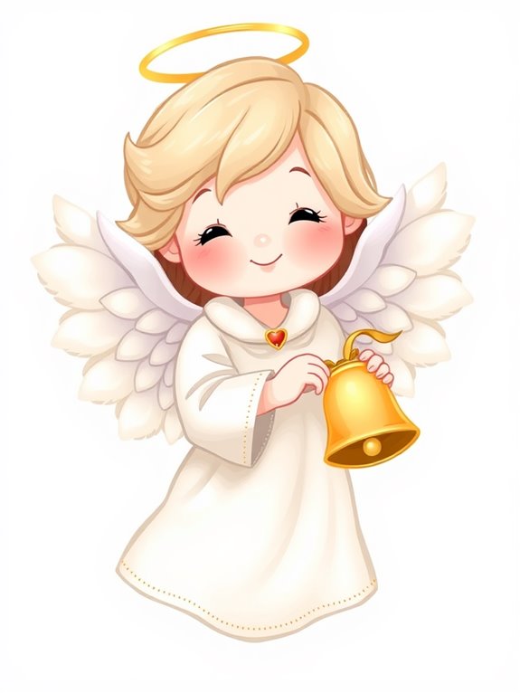 angel bell clipart image