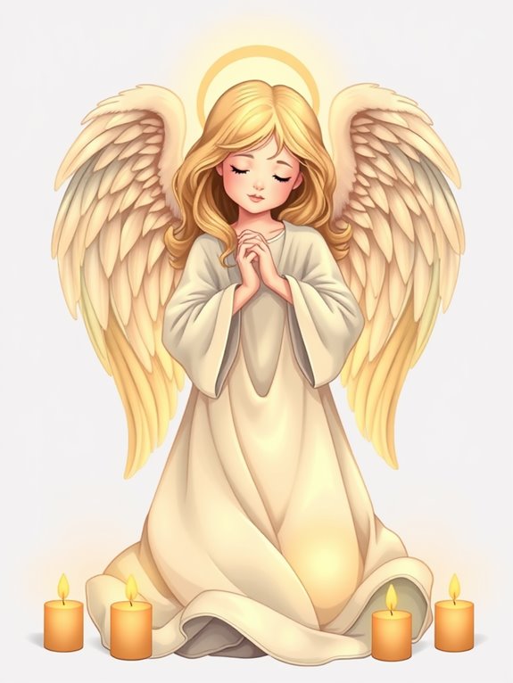 angel candlelight clipart image