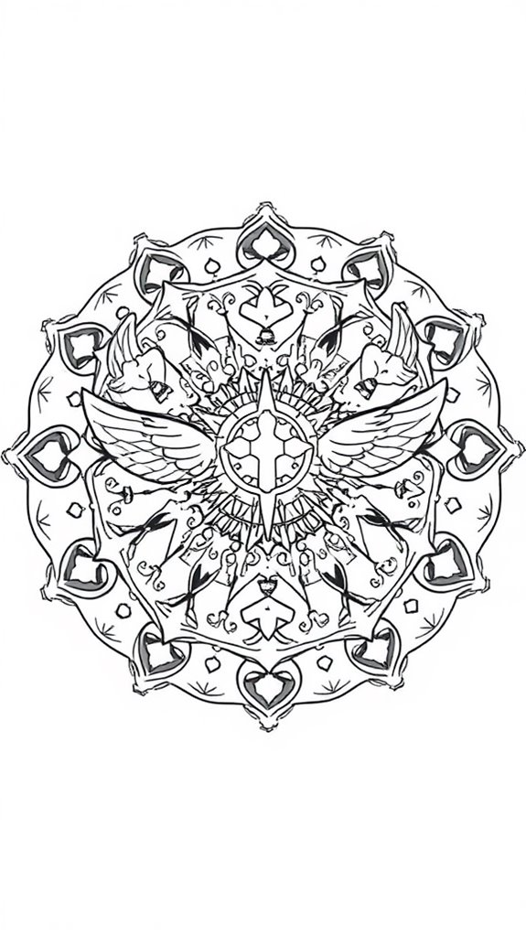 angelic christian coloring page