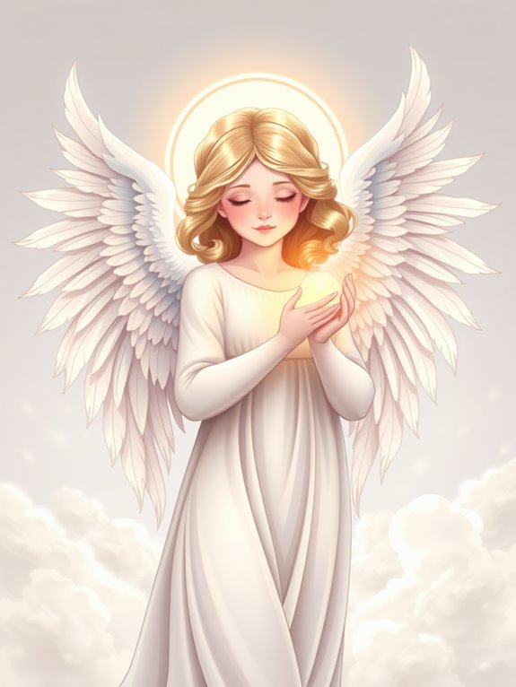 angelic clipart with halo