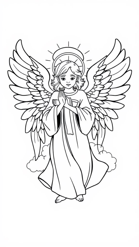 angels bible coloring activity