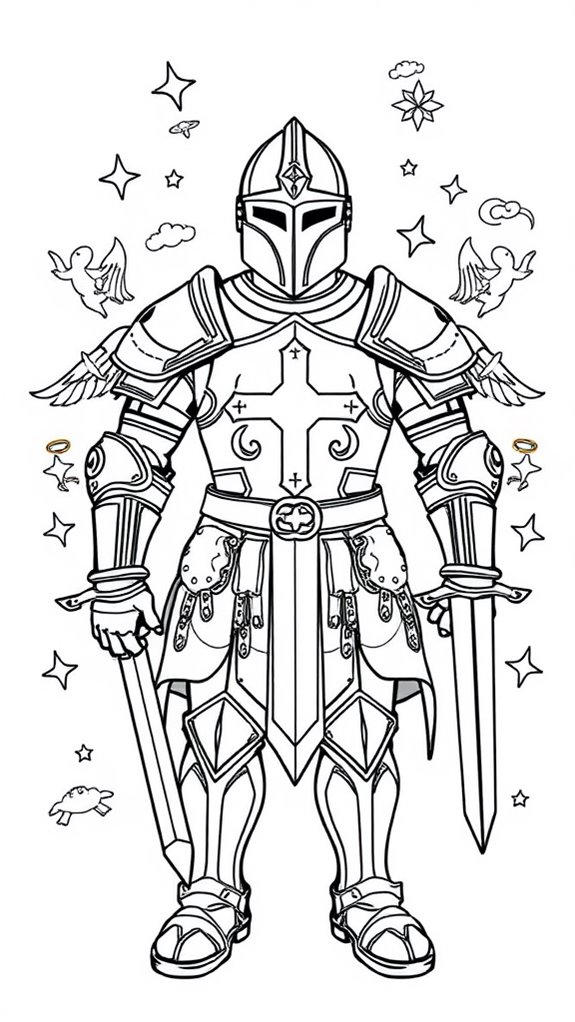 armor of god coloring