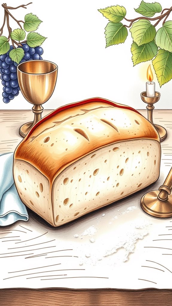 artistic representation of bread