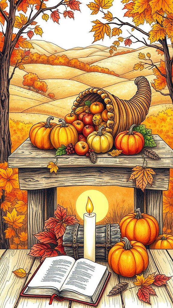 autumn bounty art illustration