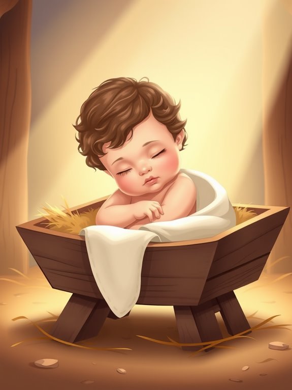 baby jesus illustration graphic