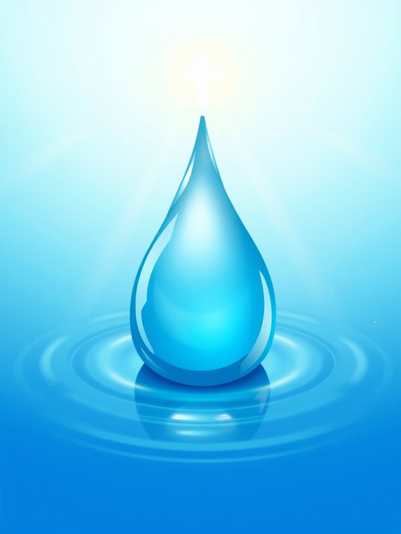 baptism water drop illustration