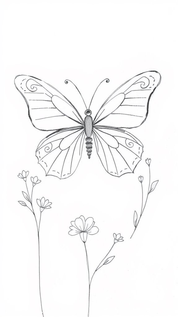 basic butterfly illustration guide