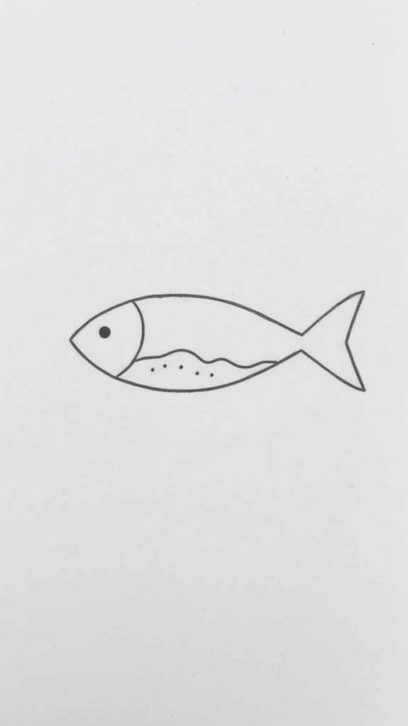 basic fish symbol illustration