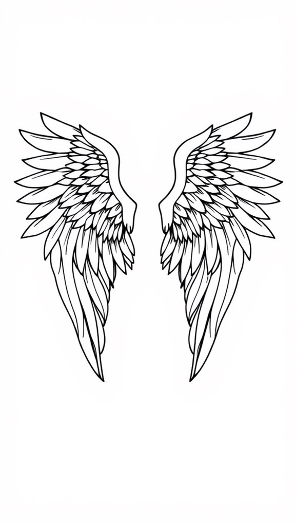 beautiful angel wings design