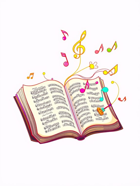 bible and music notes