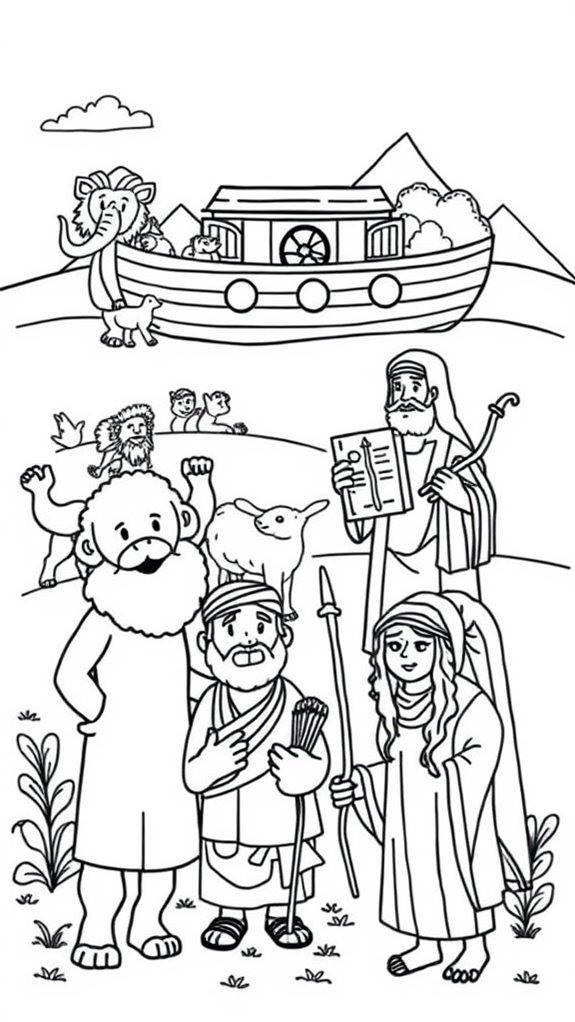 bible characters coloring page