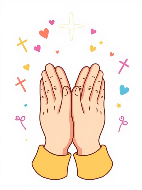 bible prayer hands clipart