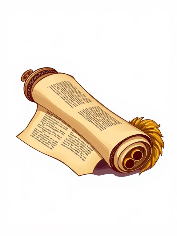 bible scroll illustration graphic