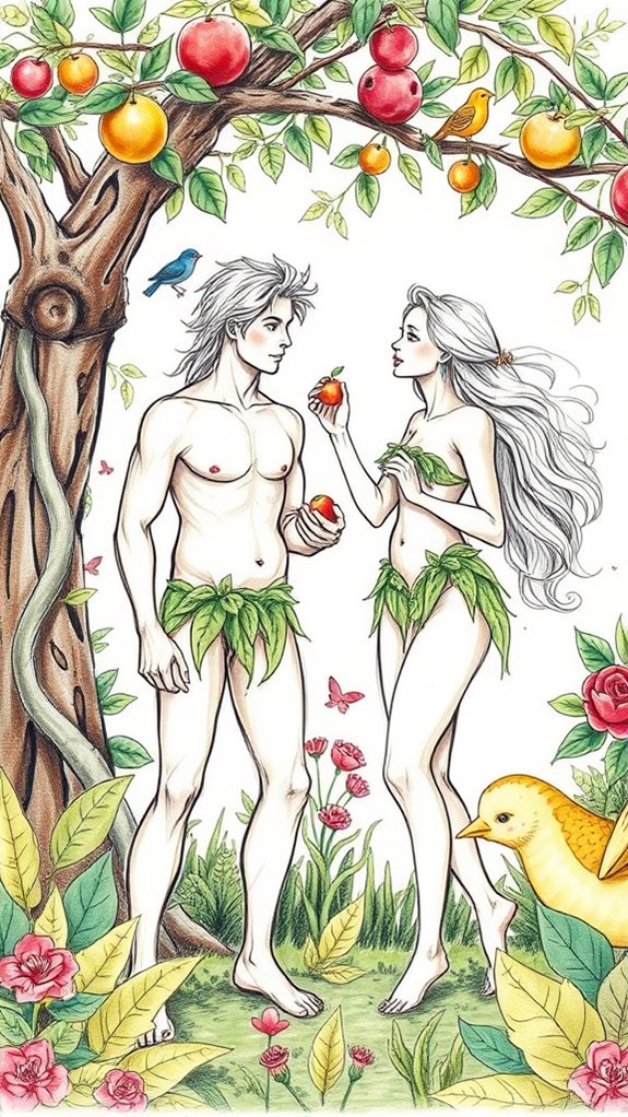 biblical couple in nature