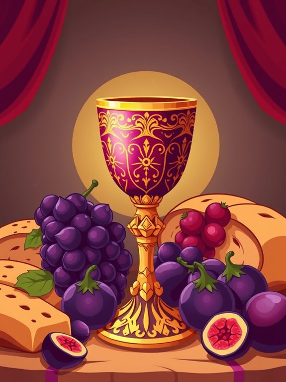 biblical feast wine goblet