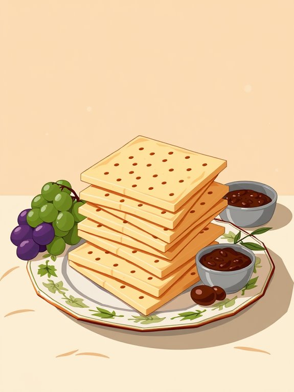 biblical matzo bread clipart