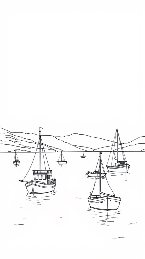 boats on galilee sea