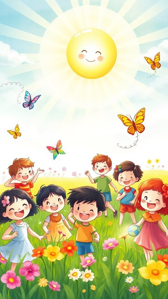 bright sun cheerful expressions