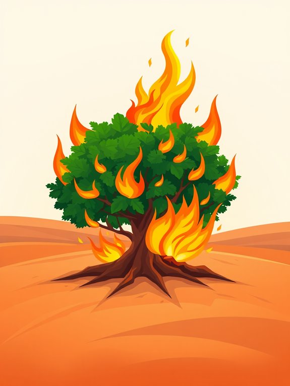 burning bush clipart image