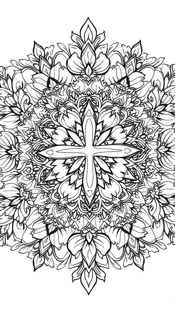 calm scripture mandala coloring