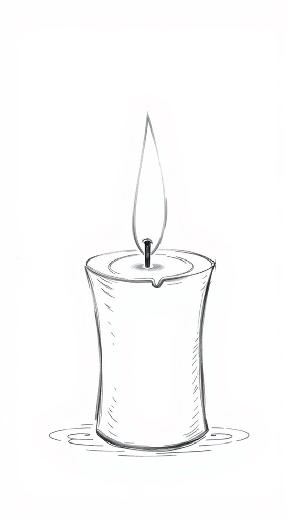 candle illuminating soft glow