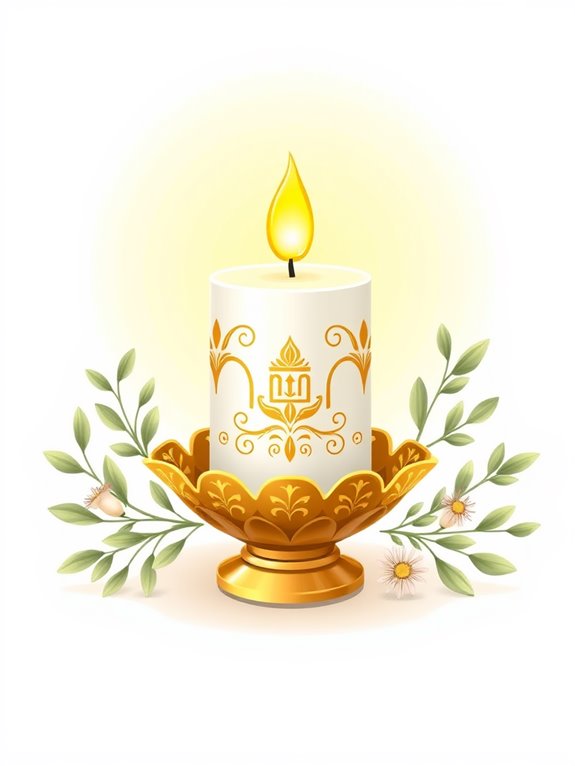 candle illustration graphic design