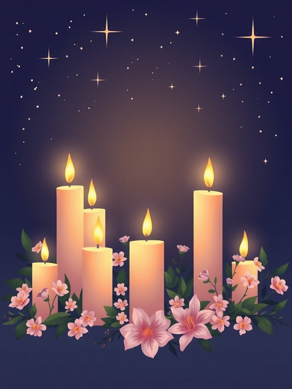 candlelight vigil clipart image