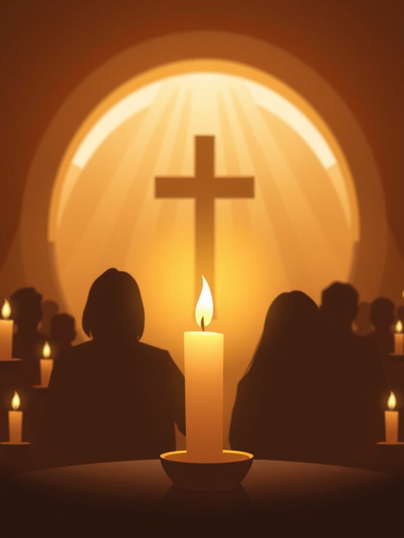 candlelight worship clipart image