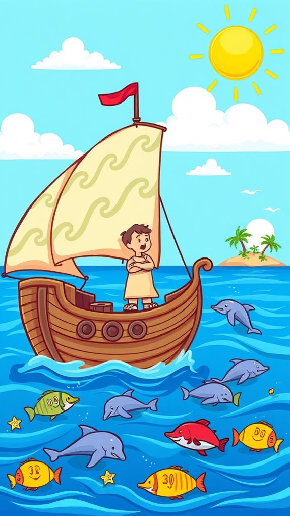 cartoon of jonah s ship