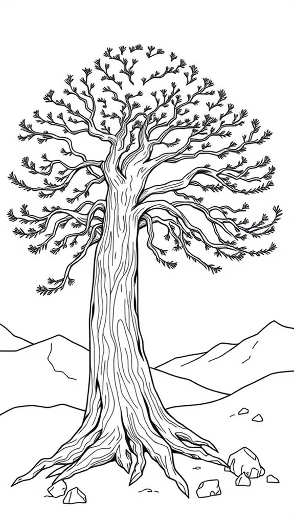 cedar of lebanon illustration