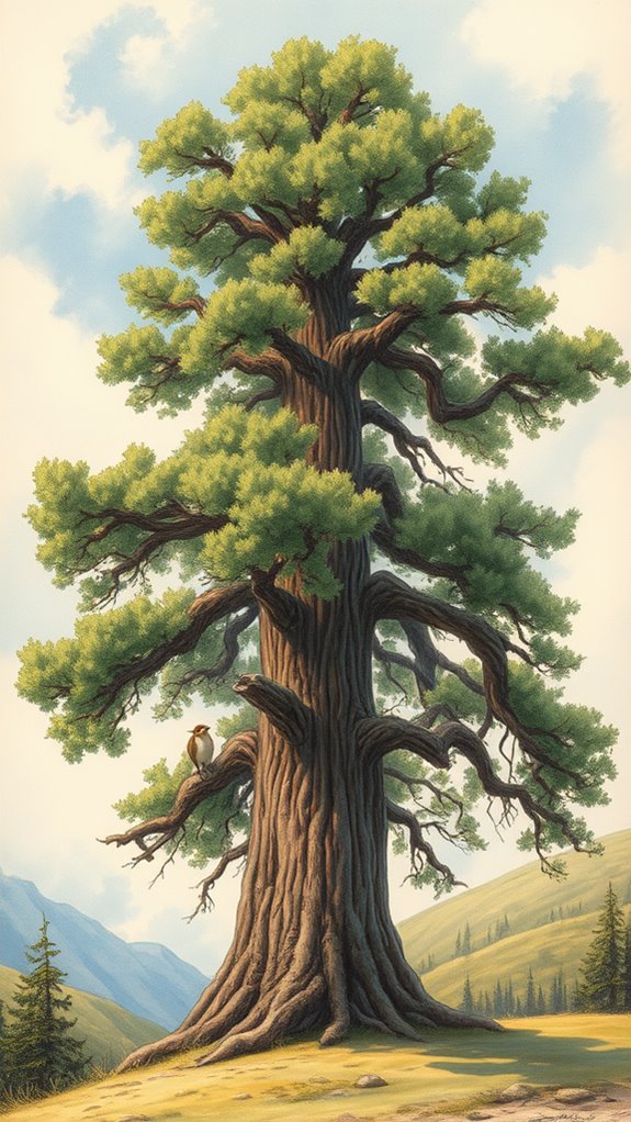 cedar tree artistic representation