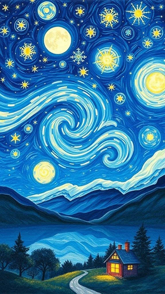 celestial night sky artwork