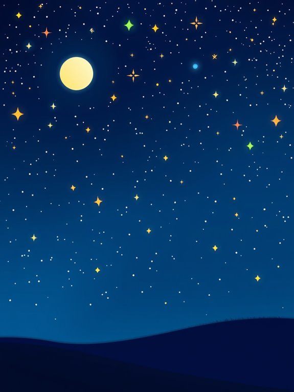 celestial night sky illustration