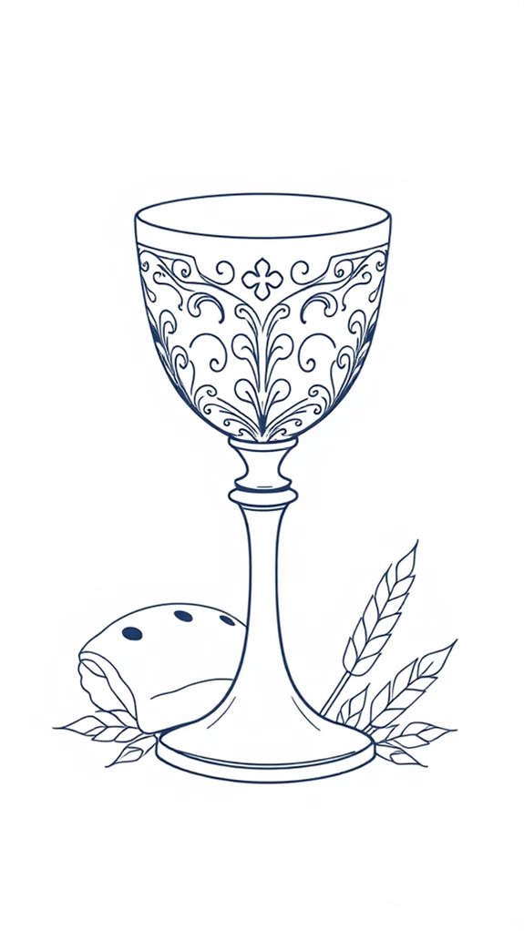 chalice line art illustration