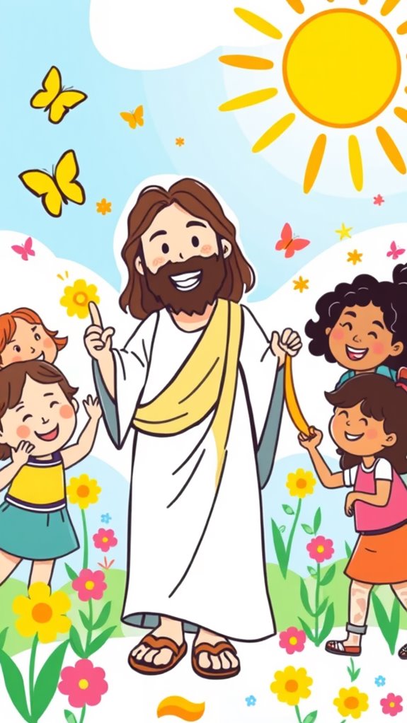 childlike depiction of jesus