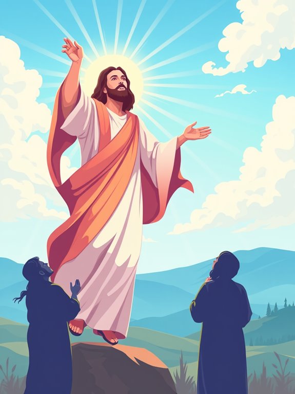 christ s ascension artwork illustration