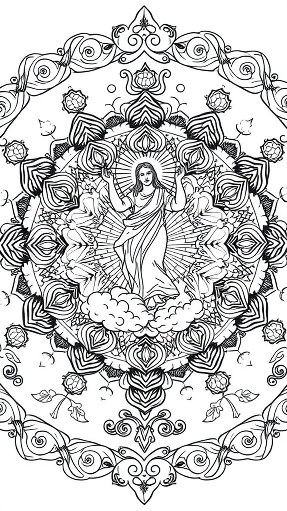 christ s ascension coloring page